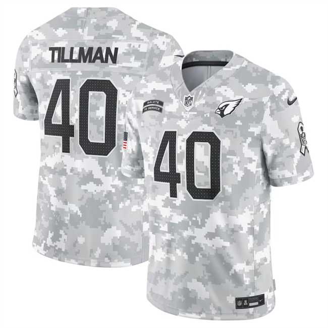 Mens Arizona Cardinals #40 Pat Tillman 2024 Arctic Camo Salute To Service Limited Stitched Jersey Dyin->arizona cardinals->NFL Jersey